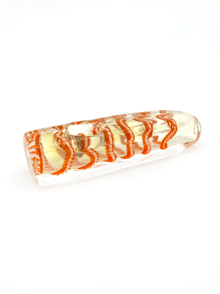 Orange & Yellow Swirl Hand Pipe